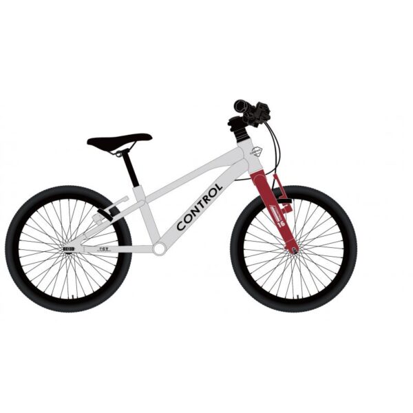 Control EXPRESS LIGHT JR 24 Hvit-Red Barnesykkel Sykkelopplevelser AS 1