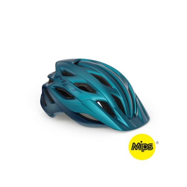 MET MET Helmet MTB Veleno Teal Blue Metallic-Glossy L (58-61 cm) Sykkelopplevelser AS 1