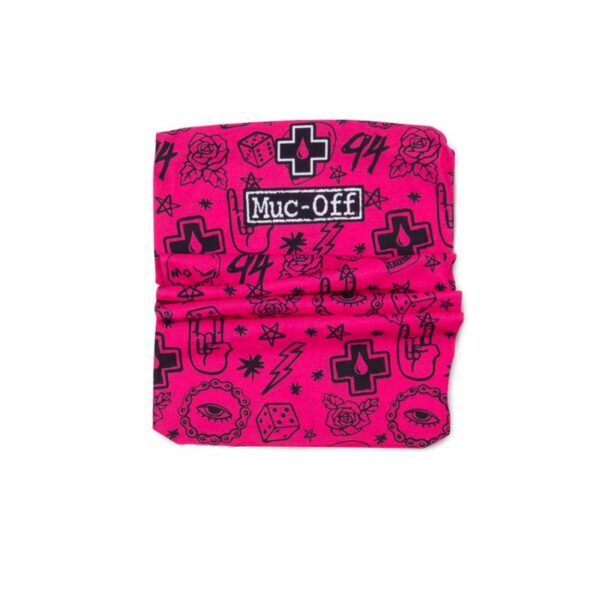MUC-OFF MUC-OFF Lightweight Neck Gaiter Pink One size Sykkelbøff Sykkelopplevelser AS 1