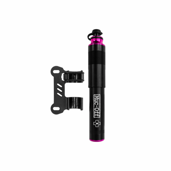 MUC-OFF MUC-OFF Mini pump AirMach 7,6 bar-110 psi Black-pink Sykkelopplevelser AS 1