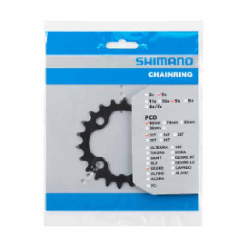 Shimano Krankdrev 22T FC-M590 svart, 64mm Y1LD22000 Sykkelopplevelser AS 1