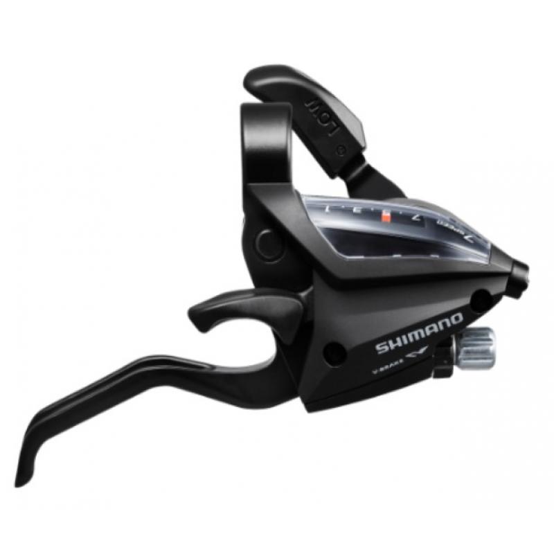 Shimano STI-hendel 7-delt ST-EF500 2F sort