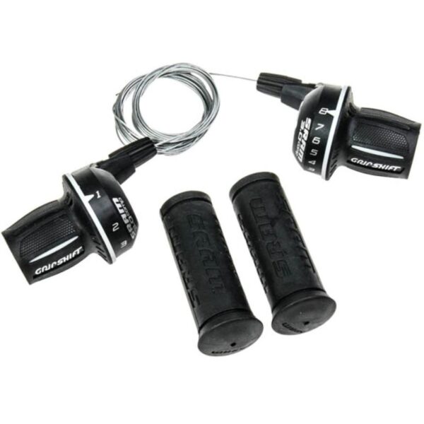 Sram SRAM Twist shifter set 3.0 Comp Black 3x 8 speed Front and rear - Sykkelopplevelser AS 1