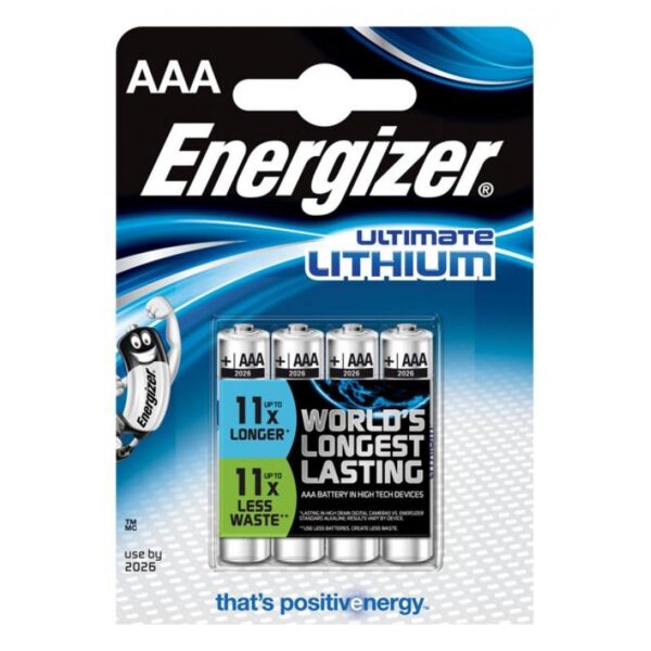 Energizer Energizer Ultimate Lithium AAA 4pk 2530000142 Sykkelopplevelser AS 1