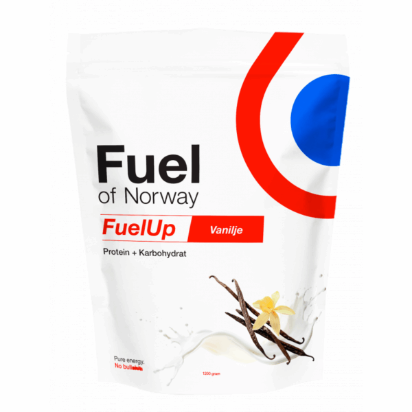 Fuel of Norway FuelUp protein vanilje 1,2kg 6001 Sykkelopplevelser AS 1