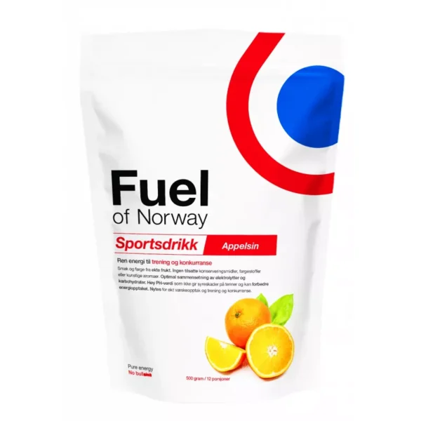Fuel of Norway Sportsdrikke 0,5 kg Appelsin 5006 Sykkelopplevelser AS 1