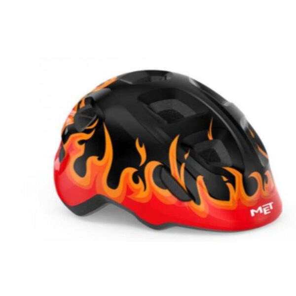 MET Helmet Hooray Black Flames/Glossy XS (46-52 cm)
