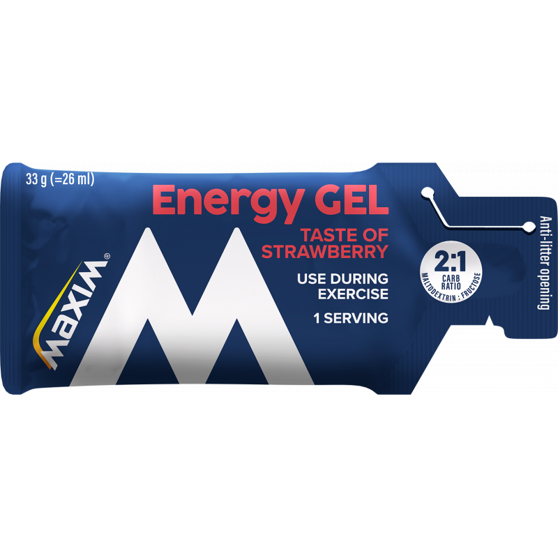 Maxim Maxim Instant Energy gel 33 g Strawberry 451135897 Sykkelopplevelser AS 1