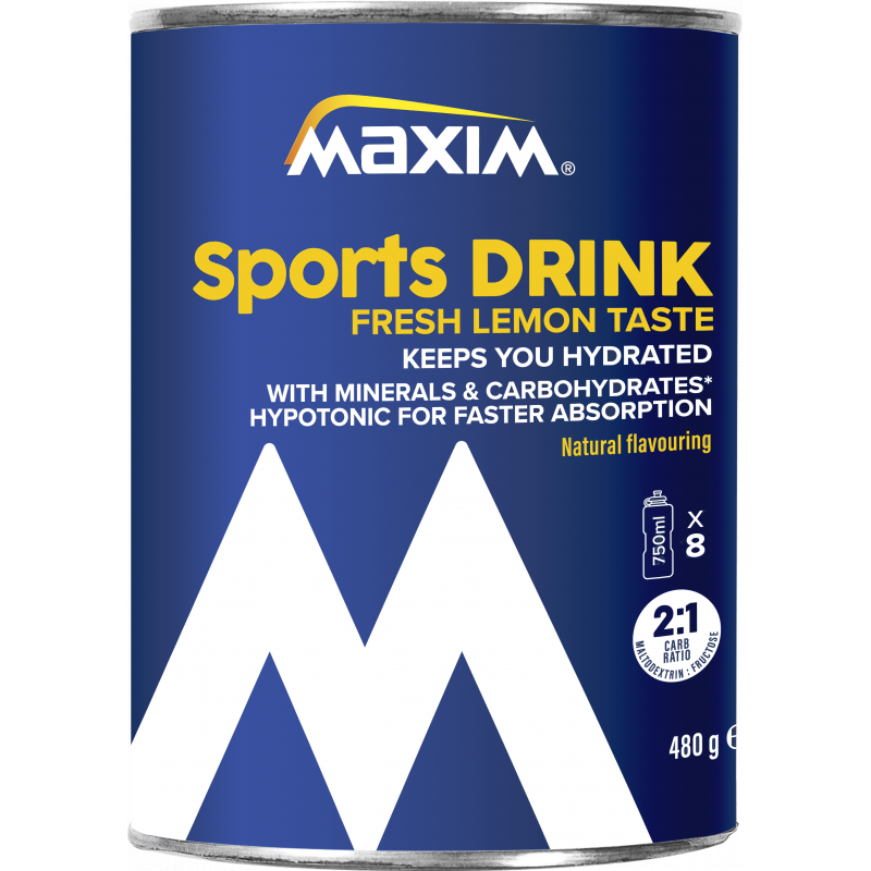 Maxim Sports Drikk 480g Sitron