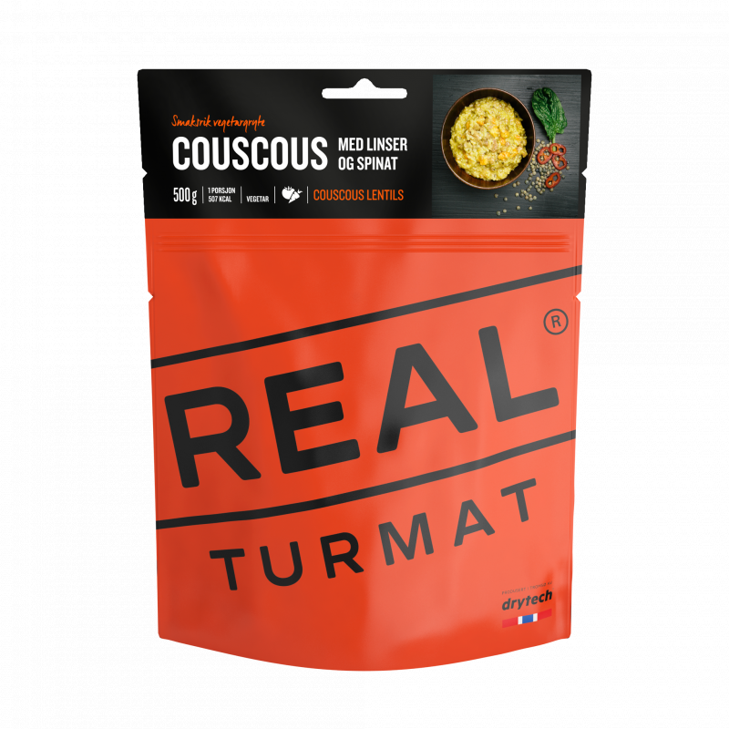 Real Turmat Real Turmat COUSCOUS MED LINSER OG LIME (VEGETAR) 6012 Sykkelopplevelser AS 1
