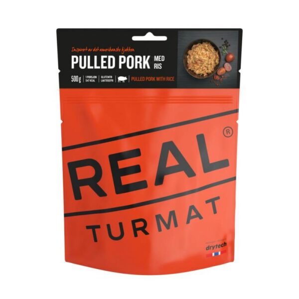 Real Turmat Real Turmat Pulled pork med ris 5217 Sykkelopplevelser AS 1