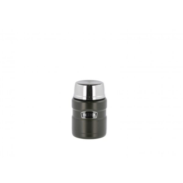 Thermos Stainless King Mattermos Med Skje 470 Ml - Militærgrønn 23546 Sykkelopplevelser AS 1