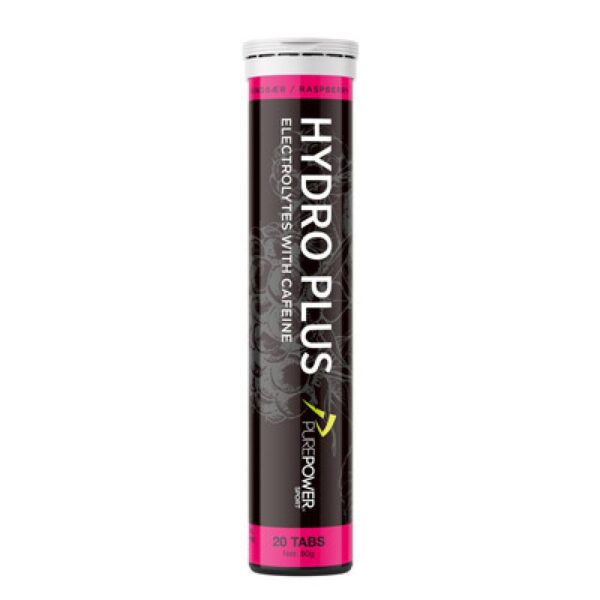 PurePower Electrolyte tab RaspberryTube of 20 pcs, Hydro Plus