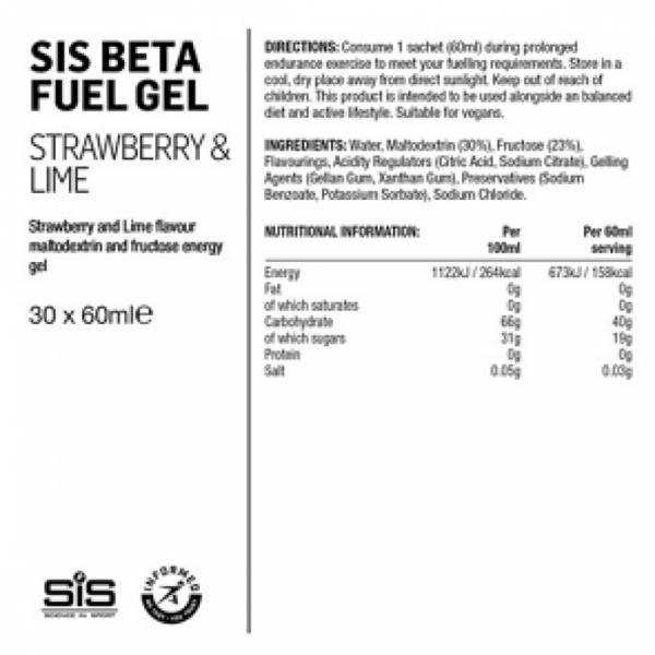 SIS SIS Beta Fuel Gel Sykkelopplevelser AS 1