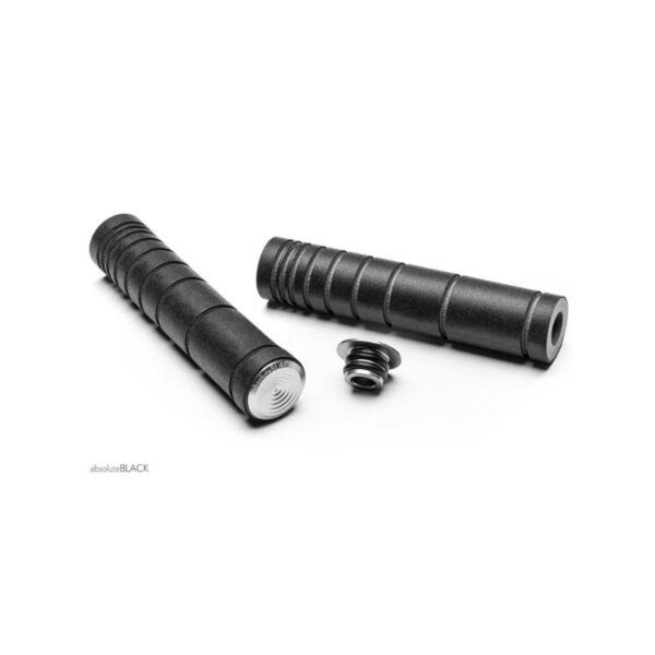 ABSOLUTEBLACK ABSOLUTEBLACK Dual density MTB silicone grip Black - Grey Sykkelopplevelser AS 1