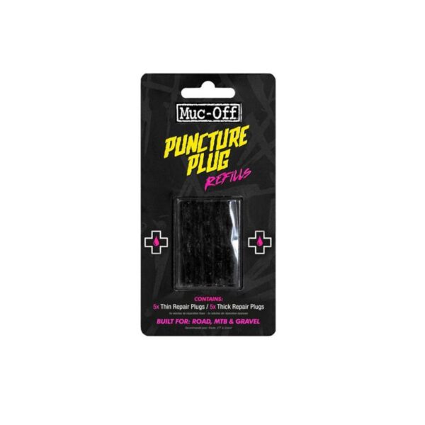 MUC-OFF MUC-OFF B.A.M. Puncture Plugs Refill Pack Contains 5x thick plugs and 5x thin plugs Sykkelopplevelser AS 1