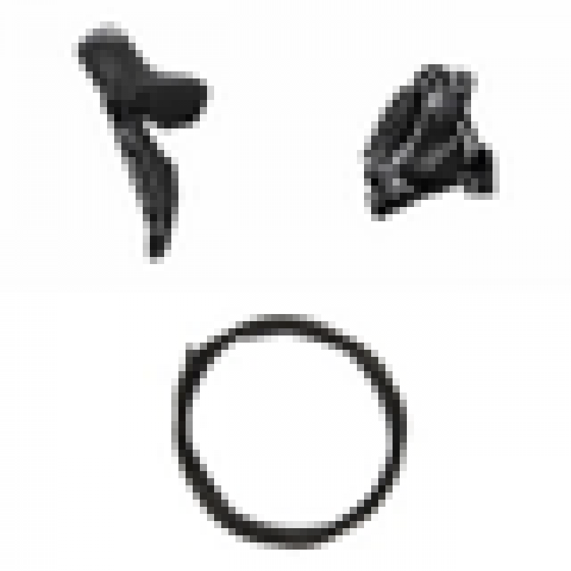 SHIMANO 105 Brems (sett) BRR7170KTSTR7170 Venstre - foran Harpiks med finne Frontbrakett montert for Sykkelopplevelser AS 1