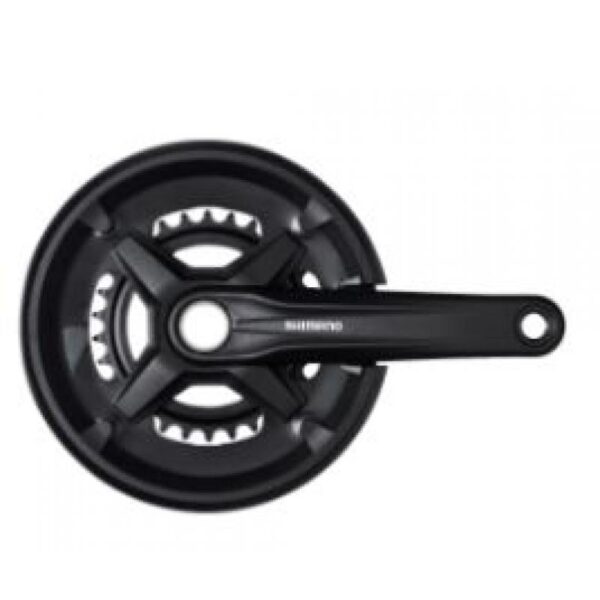 Shimano Kranksett FC-MT210-2 2-PIECE CRANKSET 9-delt 175,0 mm 46–30T Svart Uten kranklagerdeler Uten CG Sykkelopplevelser AS 1