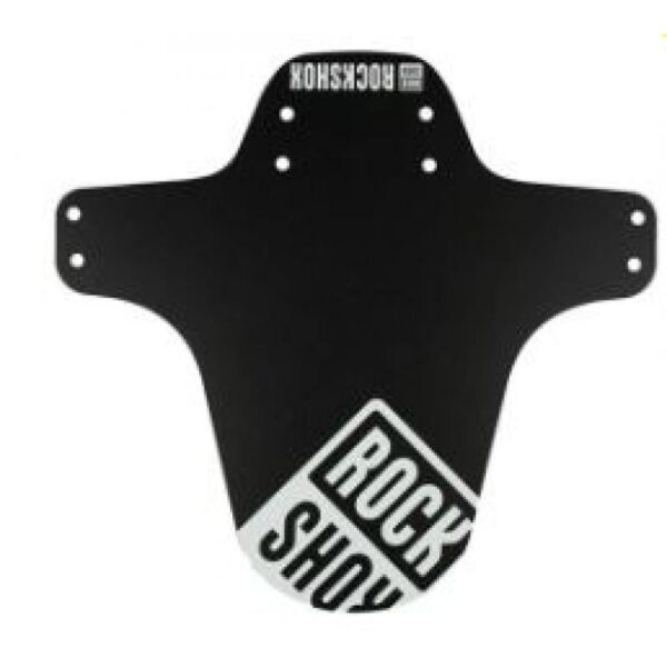 ROCKSHOX Mudguard MTB Fender Front Black with Gloss Silver Print Sykkelopplevelser AS 1
