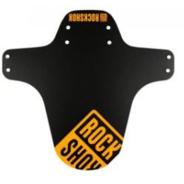 ROCKSHOX Mudguard MTB Fender Front Black with Neon Orange Print Sykkelopplevelser AS 1