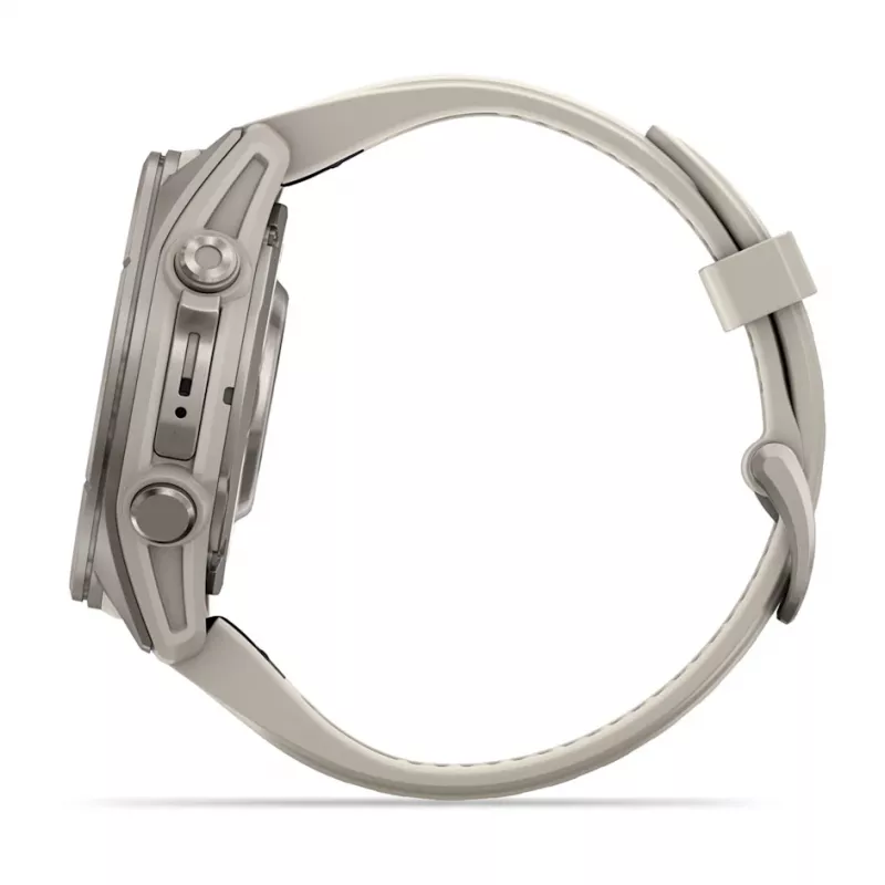 GARMIN fenix® 9 – 43mm Titan med tåkegrå silikonrem LEVERING FRA 16.10 - Bilde 2