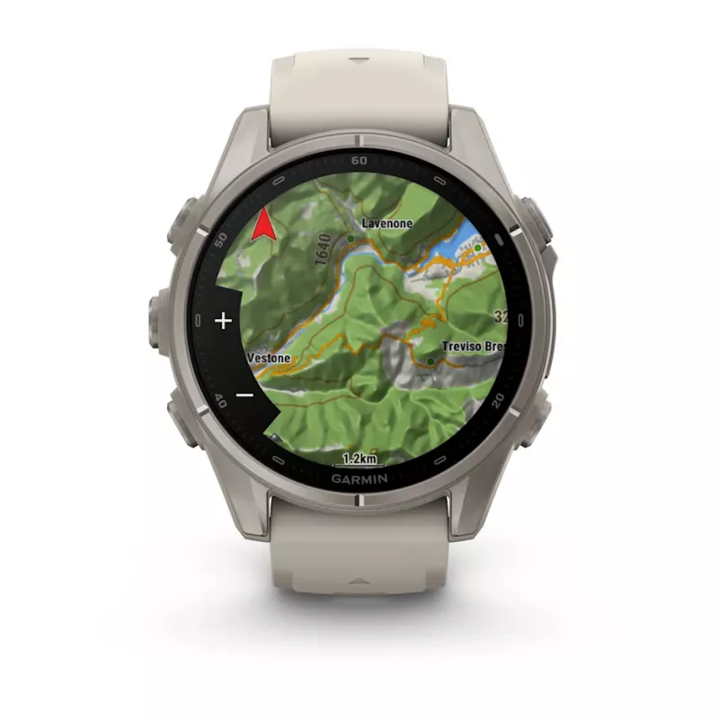 GARMIN fenix® 9 – 43mm Titan med tåkegrå silikonrem LEVERING FRA 16.10 - Bilde 8