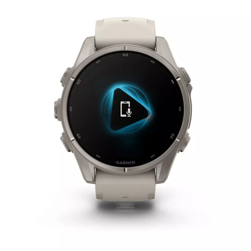 GARMIN fenix® 9 – 43mm Titan med tåkegrå silikonrem LEVERING FRA 16.10 - Bilde 9