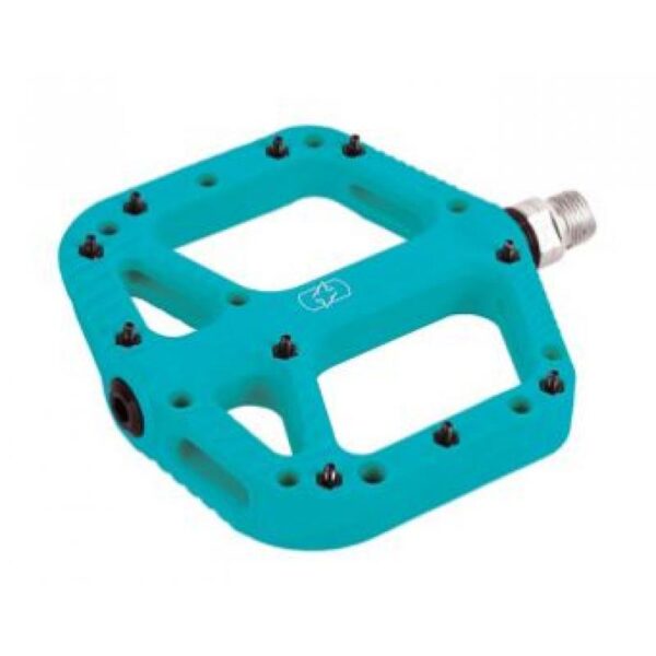 OXC OXFORD Loam 20 Flat Pedals turkis nylon Sykkelopplevelser AS 1