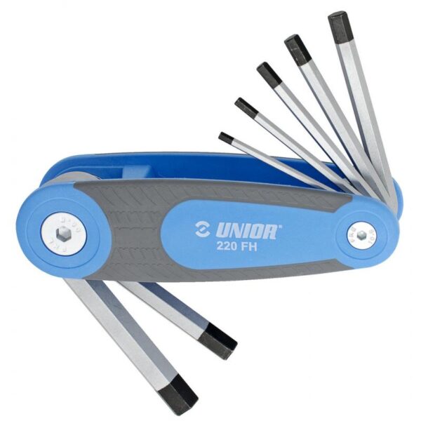 Unior UNIOR Set of hexagon wrenches in folding holder Dim. 3/32'' - 3/8'' (3/32", 1/8", 5/32", 3/16", 1/4"